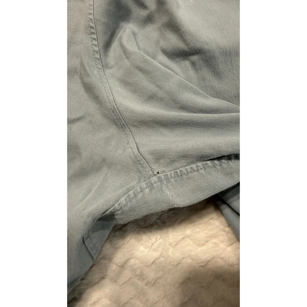 Lululemon Commission Shorts Mens 40 Blue Grey Chino Style Technical Flat Front